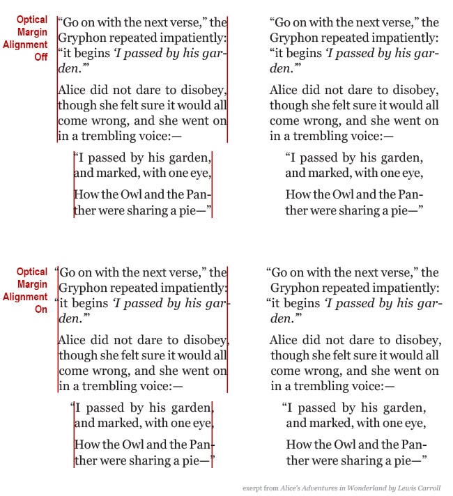 optical-margin-alignment